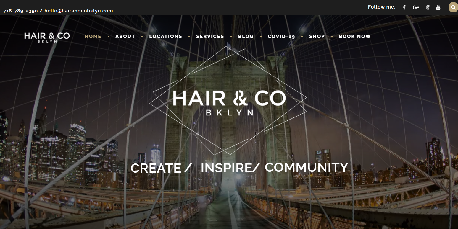 Hair & Co website