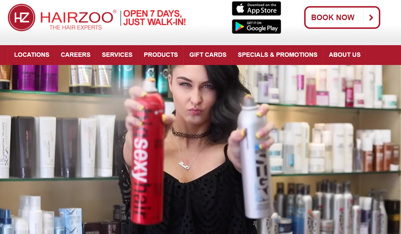 Hairzoo website