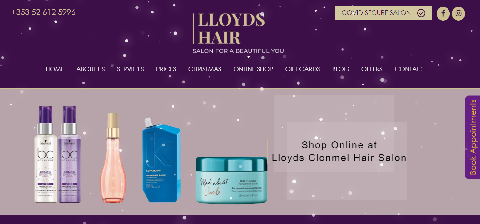 Lloyds Hair website