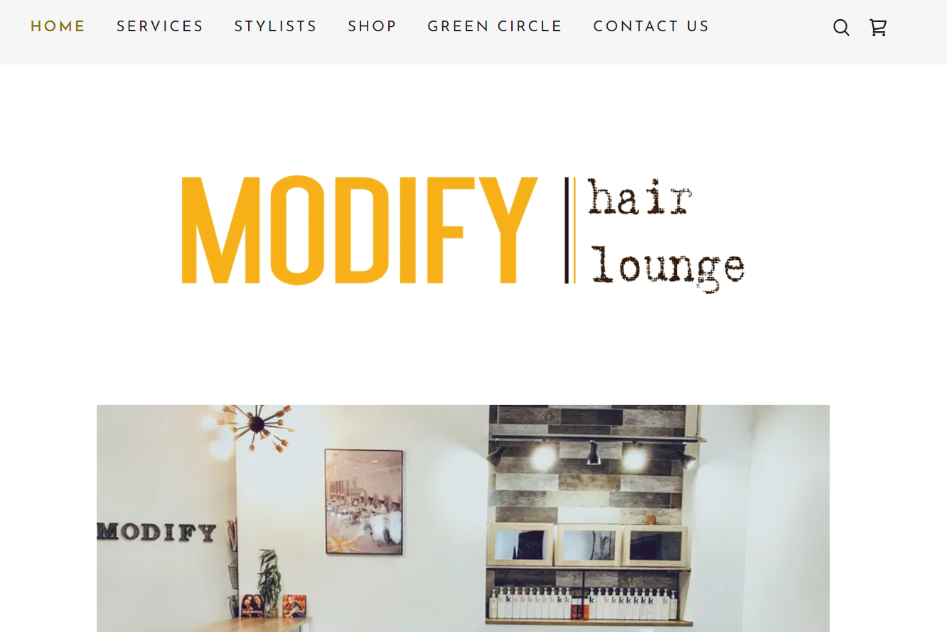 Modify Hair Lounge website