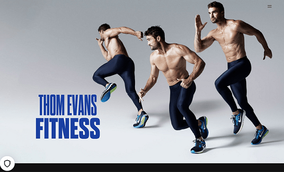 Thom Evans Fitness website