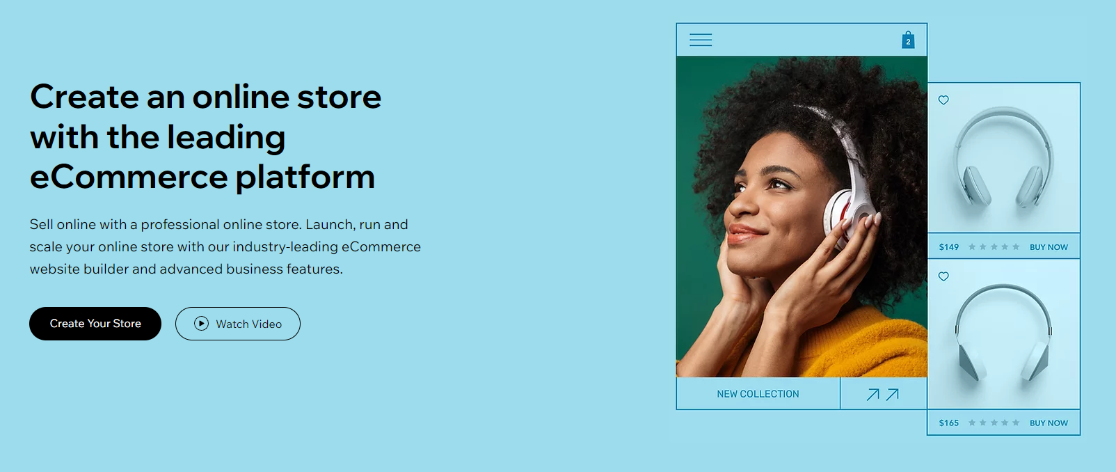wix ecommerce platform page