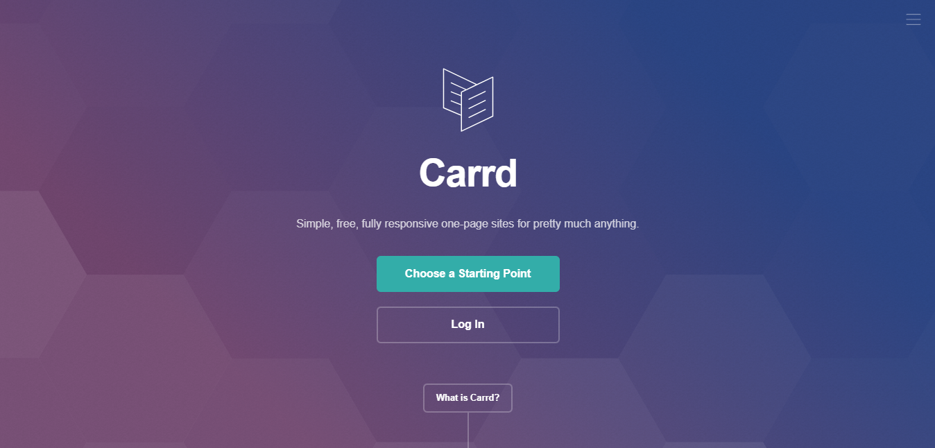 Carrd Homepage