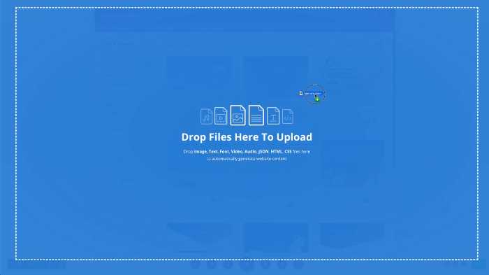 Dropping files to Divi Cloud