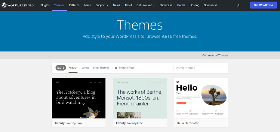 WordPress Theme Directory