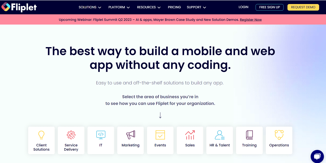 Fliplet Homepage
