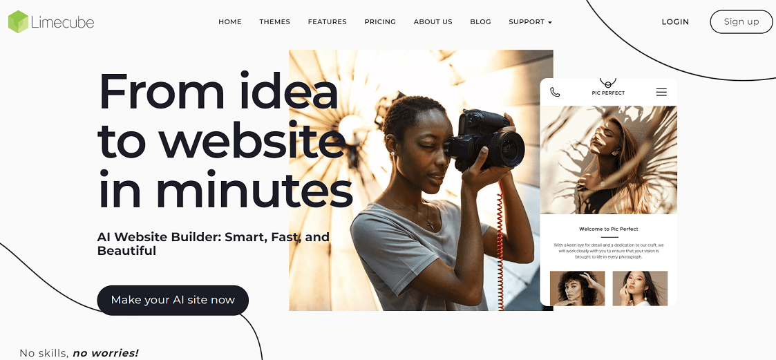 Limecube homepage