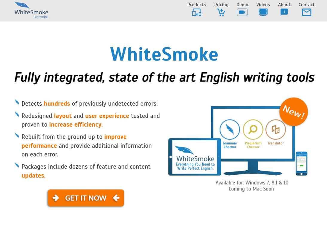 WhiteSmoke homepage